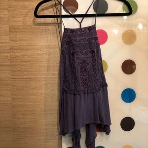 Embroidered delicate tank